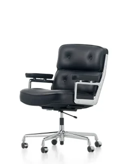 Vitra Lobby Chair ES 104 kontorstol, sort læder fra Sale