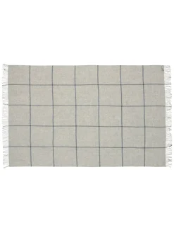 Silkeborg Uldspinderi Mandø Plaid, light grey fra Online