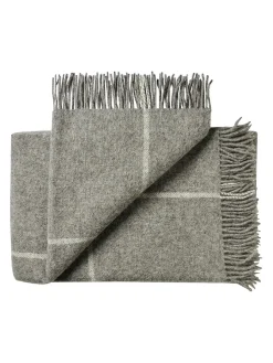 Silkeborg Uldspinderi Mandø Plaid, nordic grey fra Clearance