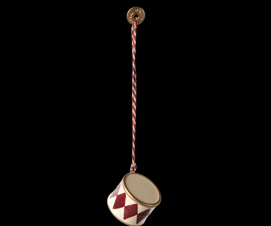 Maileg Metal Ornament, tromme, lille - rød fra Sale