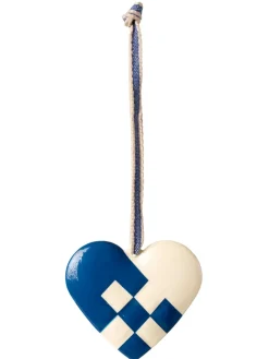 Maileg Metalophæng Lille Hjerte, dark blue fra Clearance