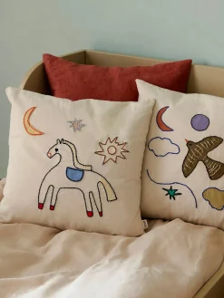 Ferm Living Naive Cushion, bird fra