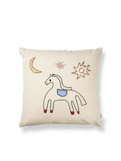 Ferm Living Naive Cushion, horse fra Discount
