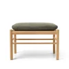 Carl Hansen & Søn OW149F Fodskammel til Colonial lænestol, eg olie, Terra-læder af Ole Wanscher Outlet