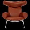 Fredericia Furniture OX Chair - Cera 905 læder i Russet Brown af Hans J. Wegner Discount