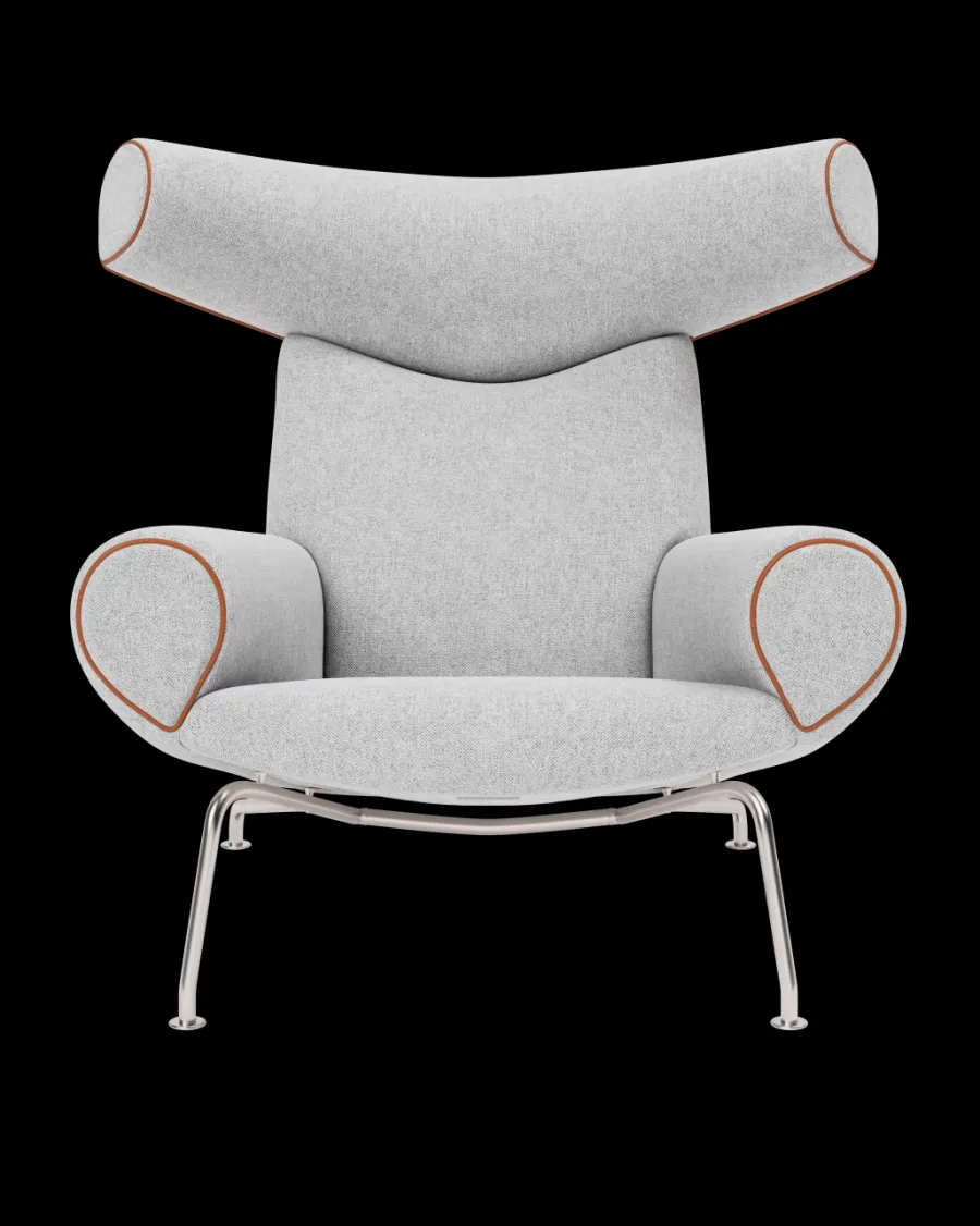 Fredericia Furniture OX Chair - Cera 905 læder i Russet Brown af Hans J. Wegner Discount