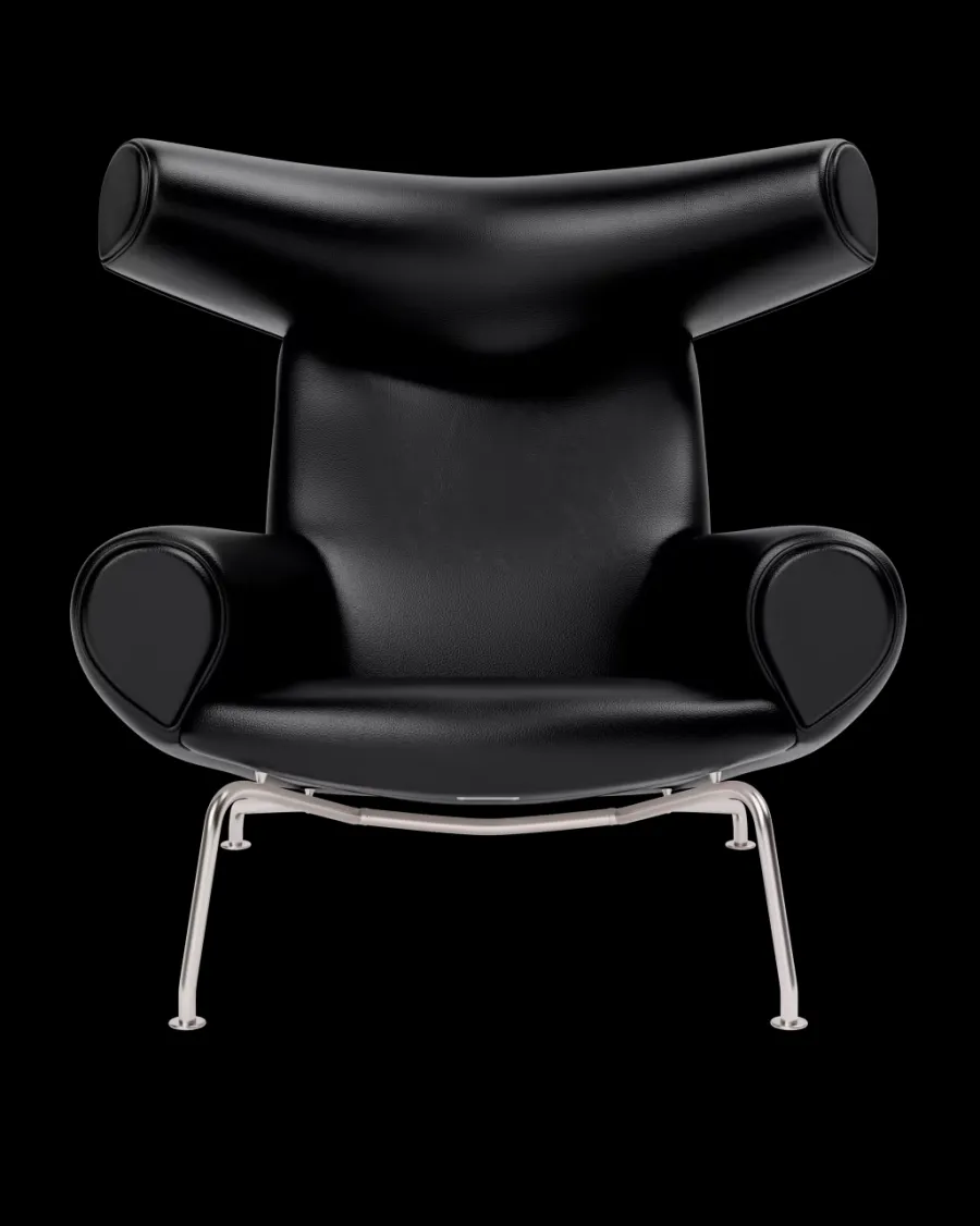 Fredericia Furniture OX Chair - Cera 905 læder i Russet Brown af Hans J. Wegner Discount