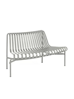 HAY Palissade Park Dining Bench, out, sky grey fra New