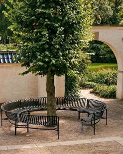 HAY Palissade Park Dining Bench, in, antracit fra Clearance