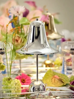 Verpan Pantop Portable bordlampe, Shiny Chrome fra Online