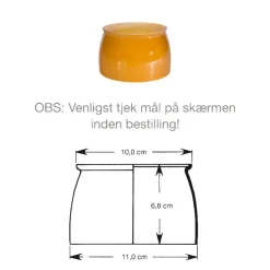 Louis Poulsen PH 3½-3 Mellemskærm i ravfarvet glas fra Discount