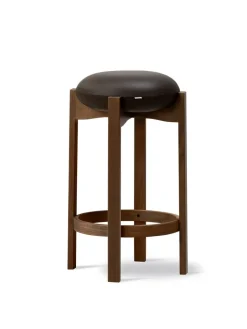 Fredericia Furniture Pioneer Bar Stool, smoked oak/primo 86 fra Best