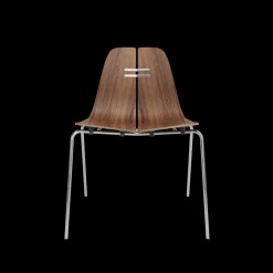 Fritz Hansen PK3 spisebordsstol, valnød af Poul Kjærholm Online