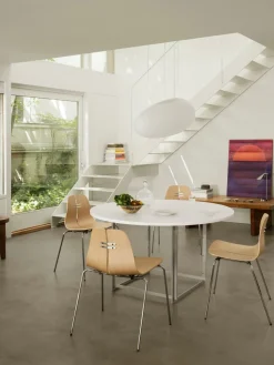 Fritz Hansen PK3 spisebordsstol, valnød af Poul Kjærholm Online