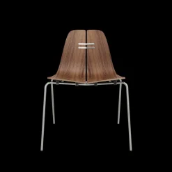 Fritz Hansen PK3 spisebordsstol, valnød af Poul Kjærholm Online