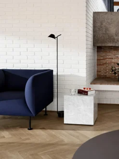 Audo Copenhagen Plinth Cubic Black Nero Marquina marmor fra Outlet