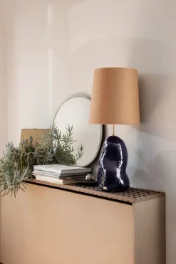 Ferm Living Pond Mirror lille, Dark Chrome fra Outlet