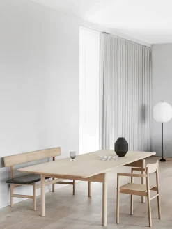 Fredericia Furniture Post Spisebordsstol, sædepolstret max 95 læder fra