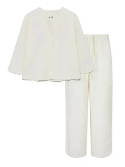Aiayu Pyjamas Poplin, pure ecru fra Outlet