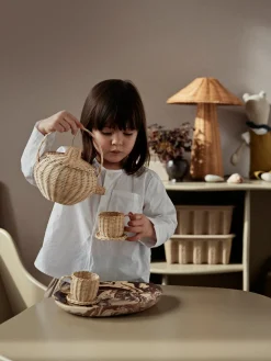 Ferm Living Rattan Tea Set fra Sale