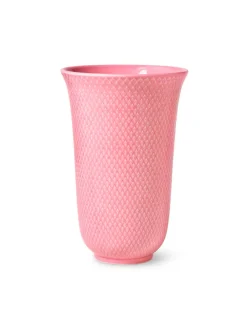 Lyngby Porcelæn Rhombe vase, rosa fra Hot