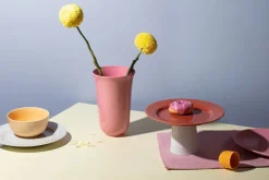 Lyngby Porcelæn Rhombe vase, rosa fra Hot
