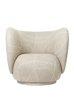 Ferm Living Rico Lounge Chair, bouclé i sand fra Sale