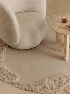 Ferm Living Rico Lounge Chair, bouclé i sand fra Sale