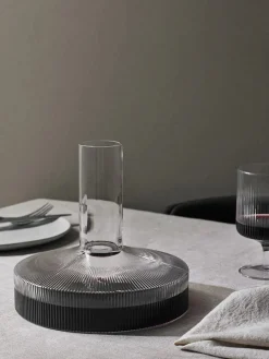 Ferm Living Ripple Wine Carafe, clear fra