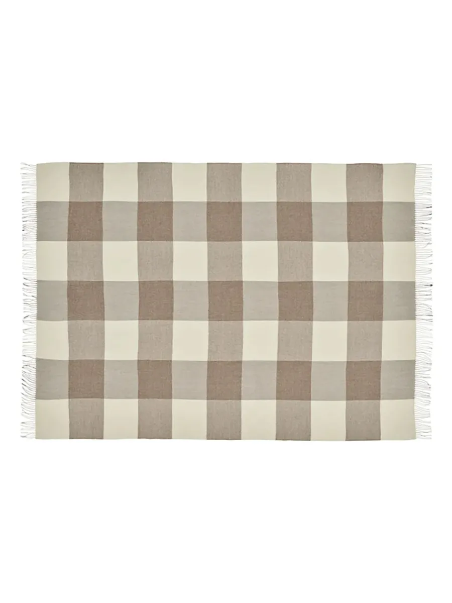 Silkeborg Uldspinderi Santa Fe Plaid, umber fra Online