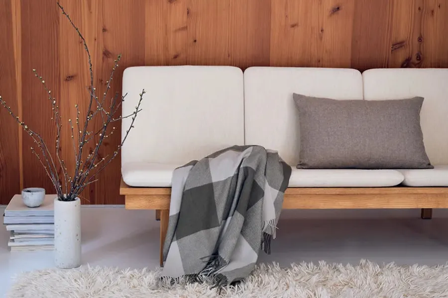 Silkeborg Uldspinderi Santa Fe Plaid, umber fra Online