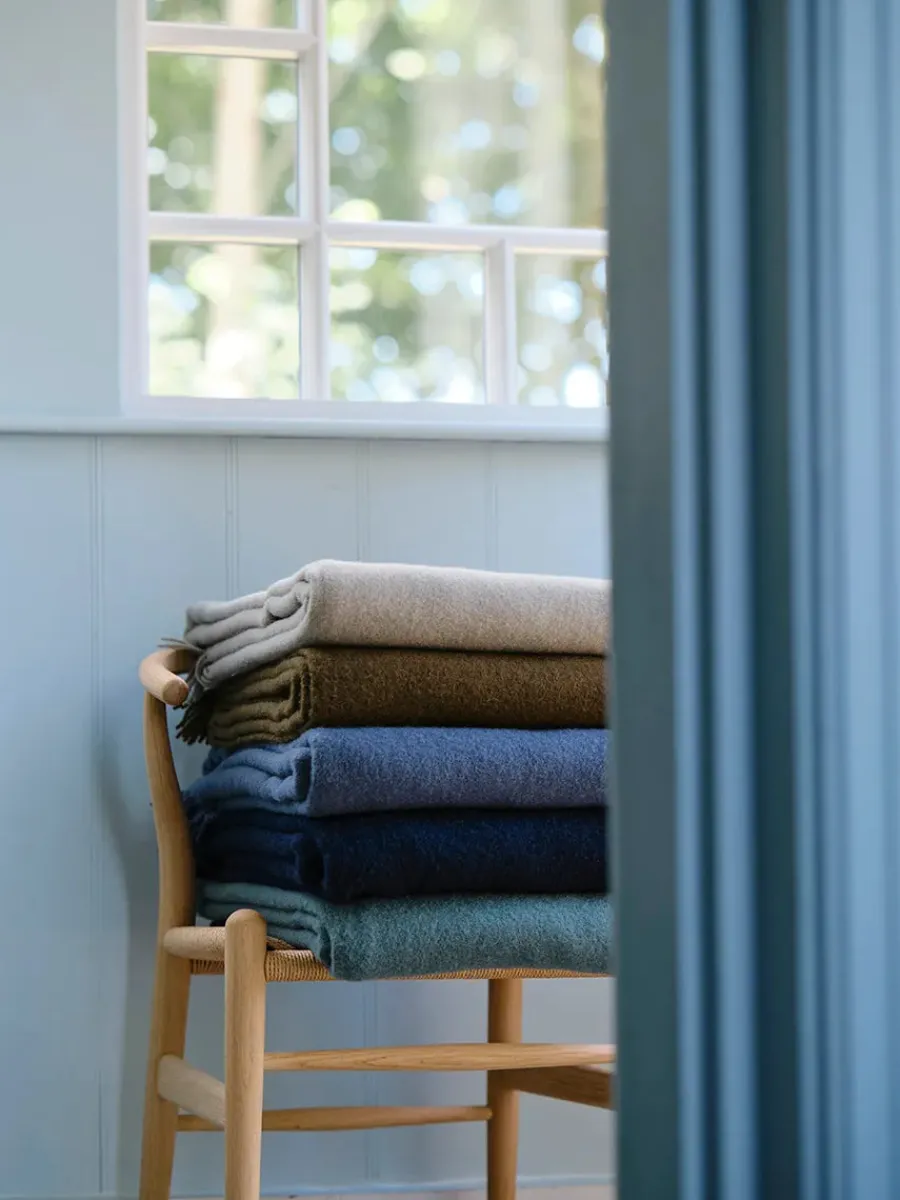 Silkeborg Uldspinderi Season Plaid, rosewood fra Online