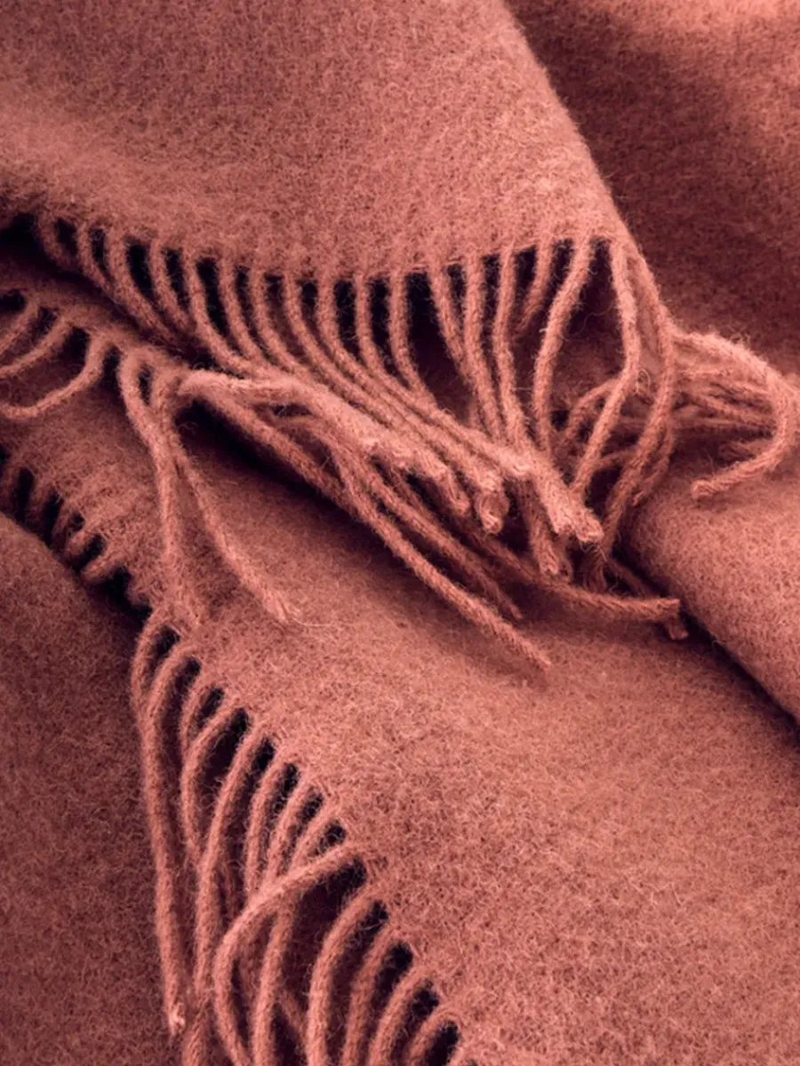 Silkeborg Uldspinderi Season Plaid, rosewood fra Online