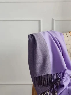 Silkeborg Uldspinderi Secret Plaid, clay/lilac fra Best