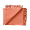 Silkeborg Uldspinderi Secret Plaid, coral/amber fra Clearance