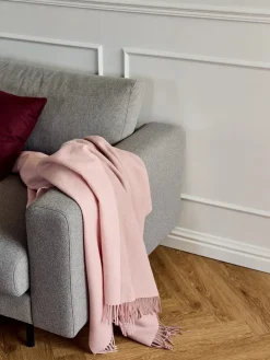 Silkeborg Uldspinderi Secret Plaid, coral/amber fra Clearance