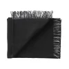 Silkeborg Uldspinderi Secret Plaid, granite/black fra Outlet