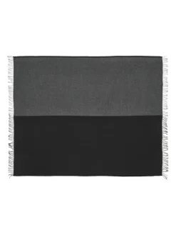 Silkeborg Uldspinderi Secret Plaid, granite/black fra Outlet