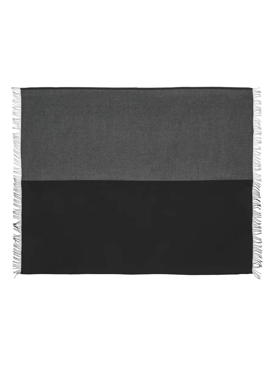Silkeborg Uldspinderi Secret Plaid, granite/black fra Outlet