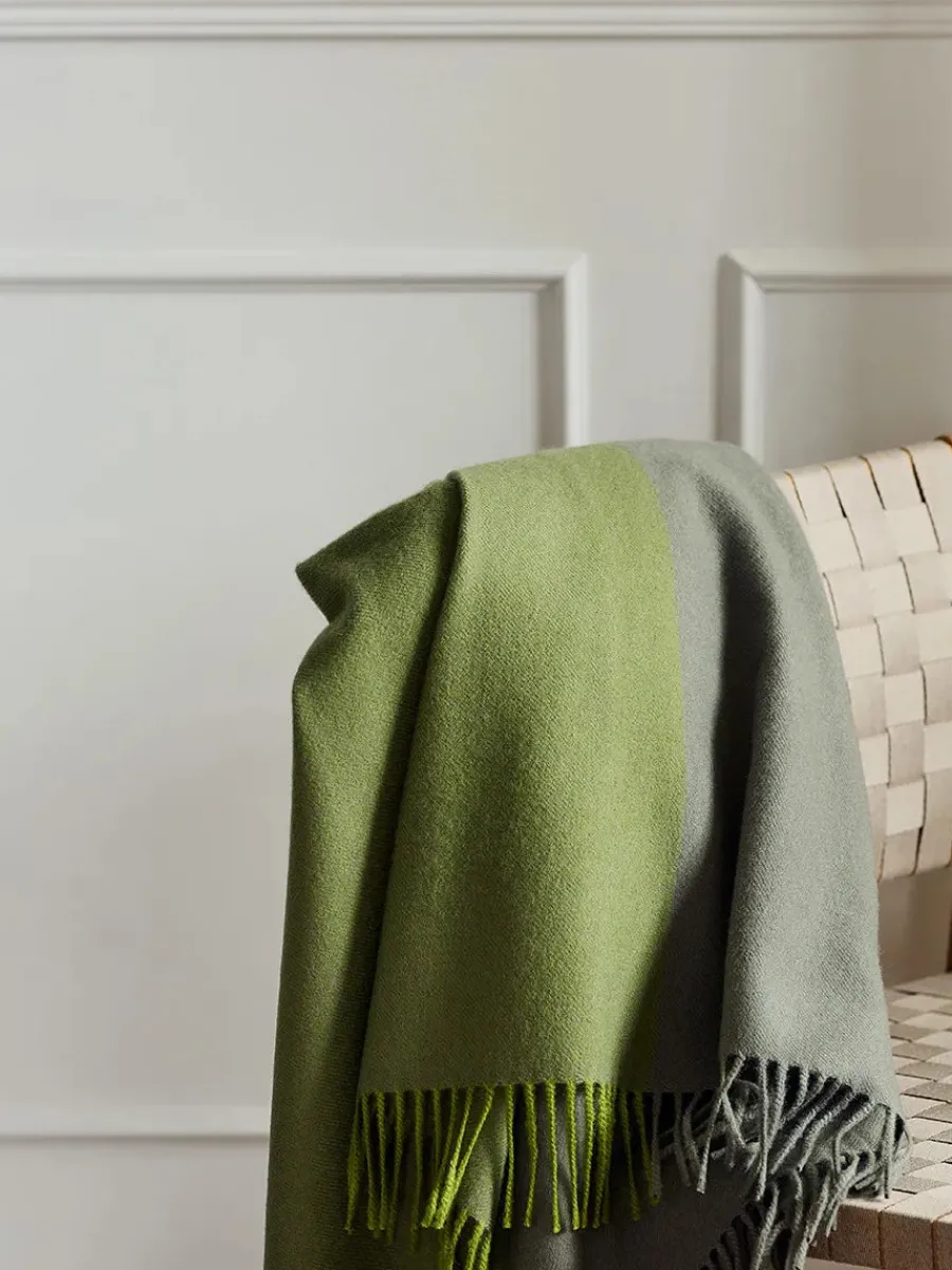 Silkeborg Uldspinderi Secret Plaid, granite/black fra Outlet