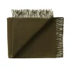 Silkeborg Uldspinderi Secret Plaid, moss/seaweed fra Online