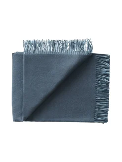 Silkeborg Uldspinderi Secret Plaid, ocean/ink fra Discount