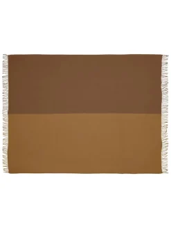 Silkeborg Uldspinderi Secret Plaid, ocher/caramel fra Sale
