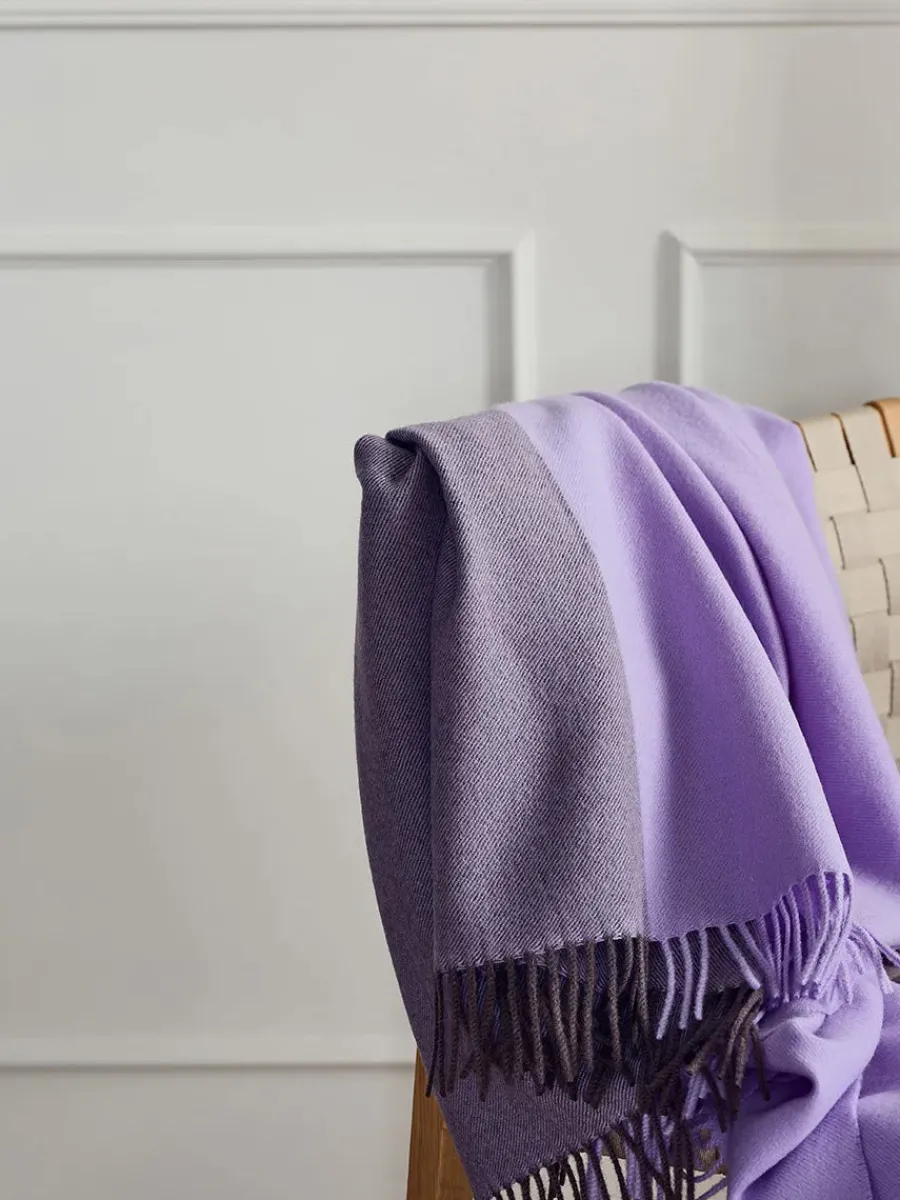 Silkeborg Uldspinderi Secret Plaid, ocher/caramel fra Sale