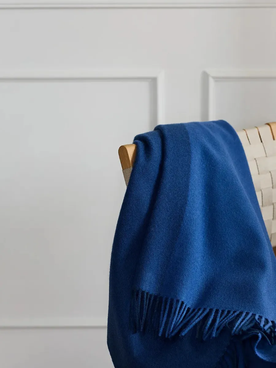 Silkeborg Uldspinderi Secret Plaid, ocher/caramel fra Sale