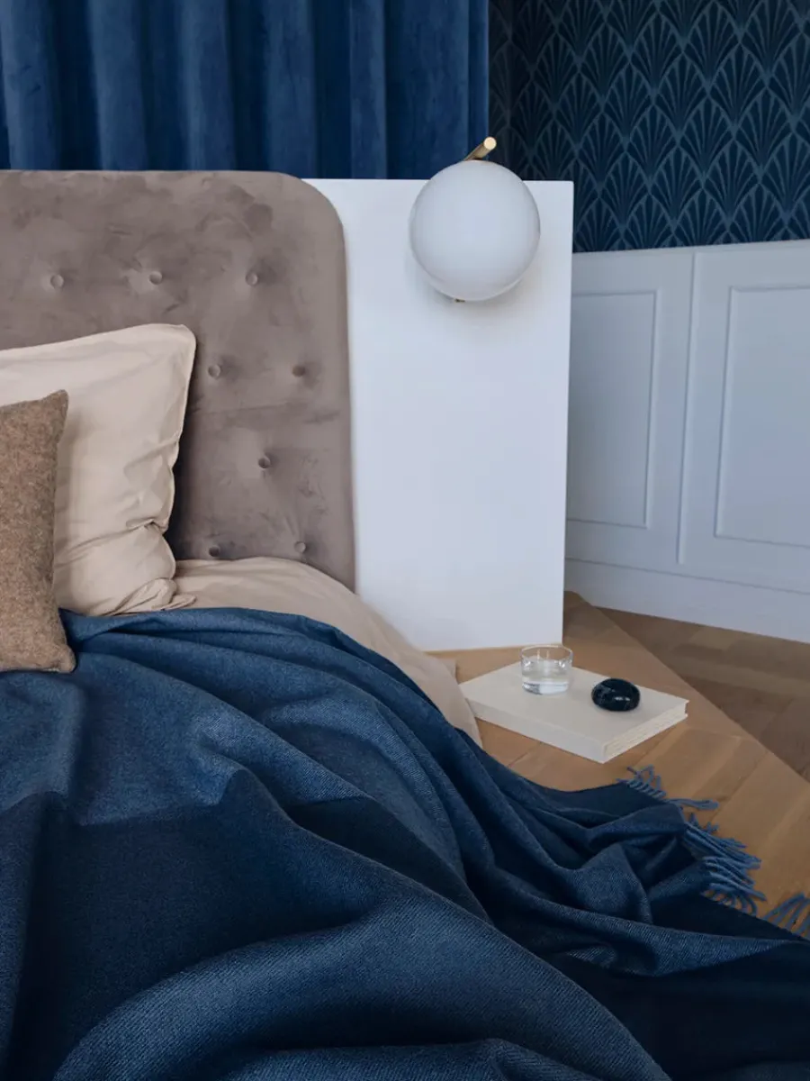 Silkeborg Uldspinderi Secret Plaid, ocher/caramel fra Sale