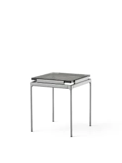 &Tradition Sett LN11 Sidebord, smoked glass/chrome fra Online