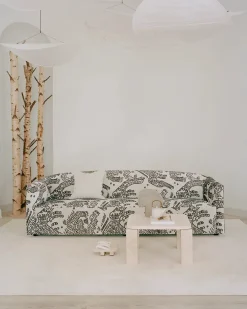 New Works Shore Sofa 3 Seater Extended Base, taupe fra Outlet