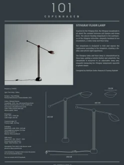 101 Copenhagen Stingray gulvlampe, bronze fra Hot