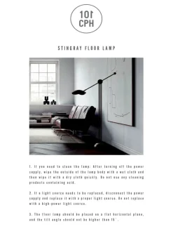 101 Copenhagen Stingray gulvlampe, bronze fra Hot